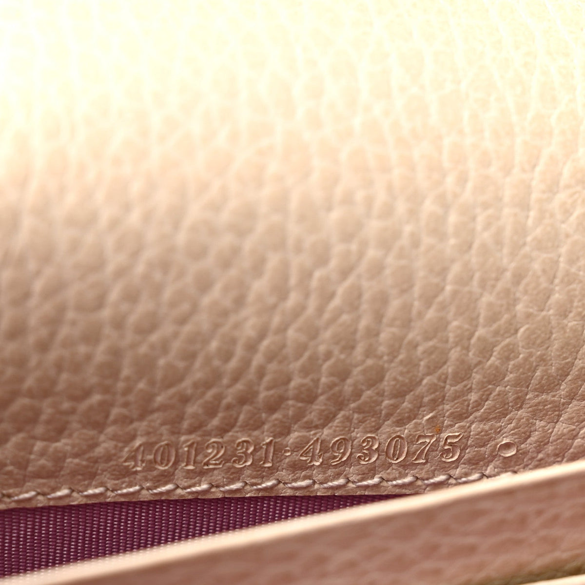 Dollar Calfskin Mini Dionysus Chain Wallet Mystic White wholesalehk.shop