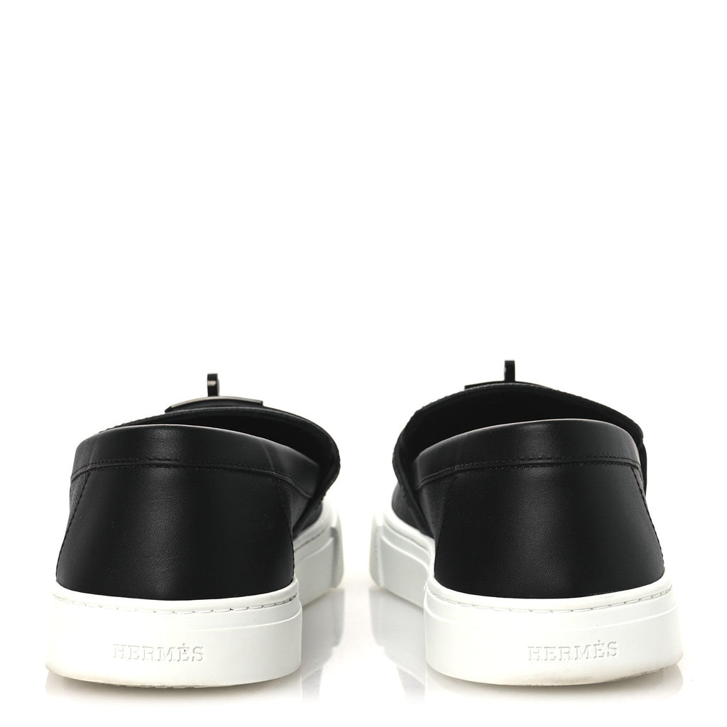 Calfskin Game Slip On Sneakers 39.5 Black wholesalehk.shop
