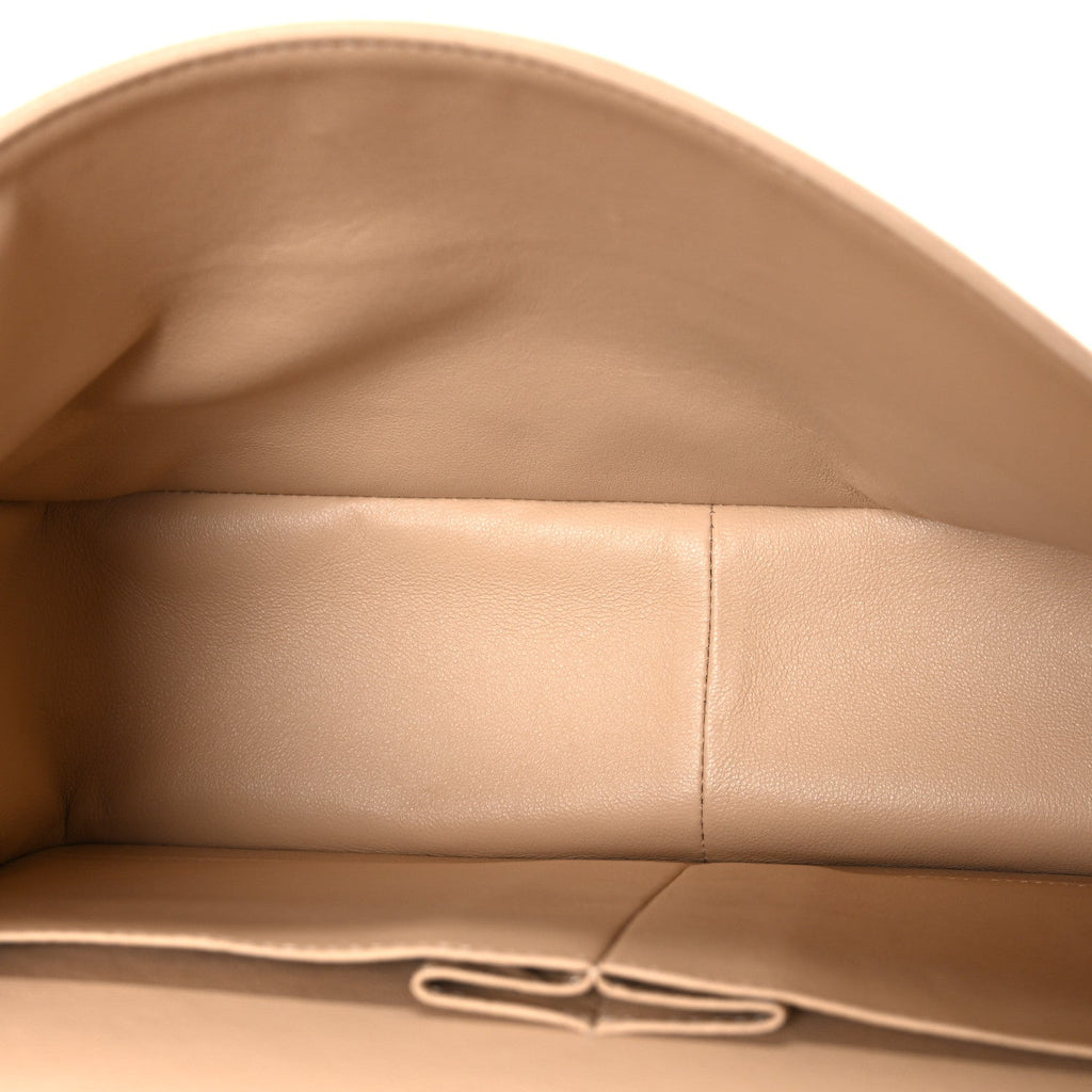 Caviar Quilted Jumbo Double Flap Beige wholesalehk.shop