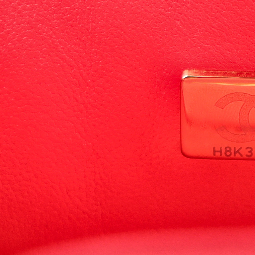 Caviar Quilted Small Double Flap Red wholesalehk.shop
