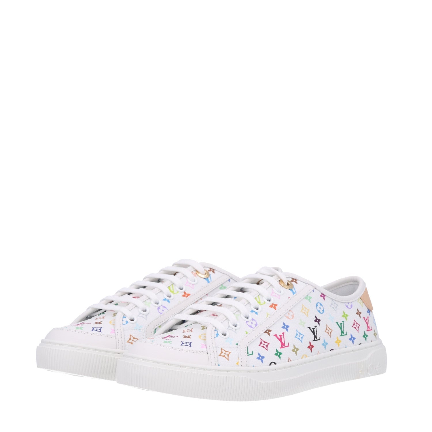 LV X TM Calfskin Monogram Multicolor Lagoon Sneakers 40 White £¨ Direct shipment via from wholesalehk.shop