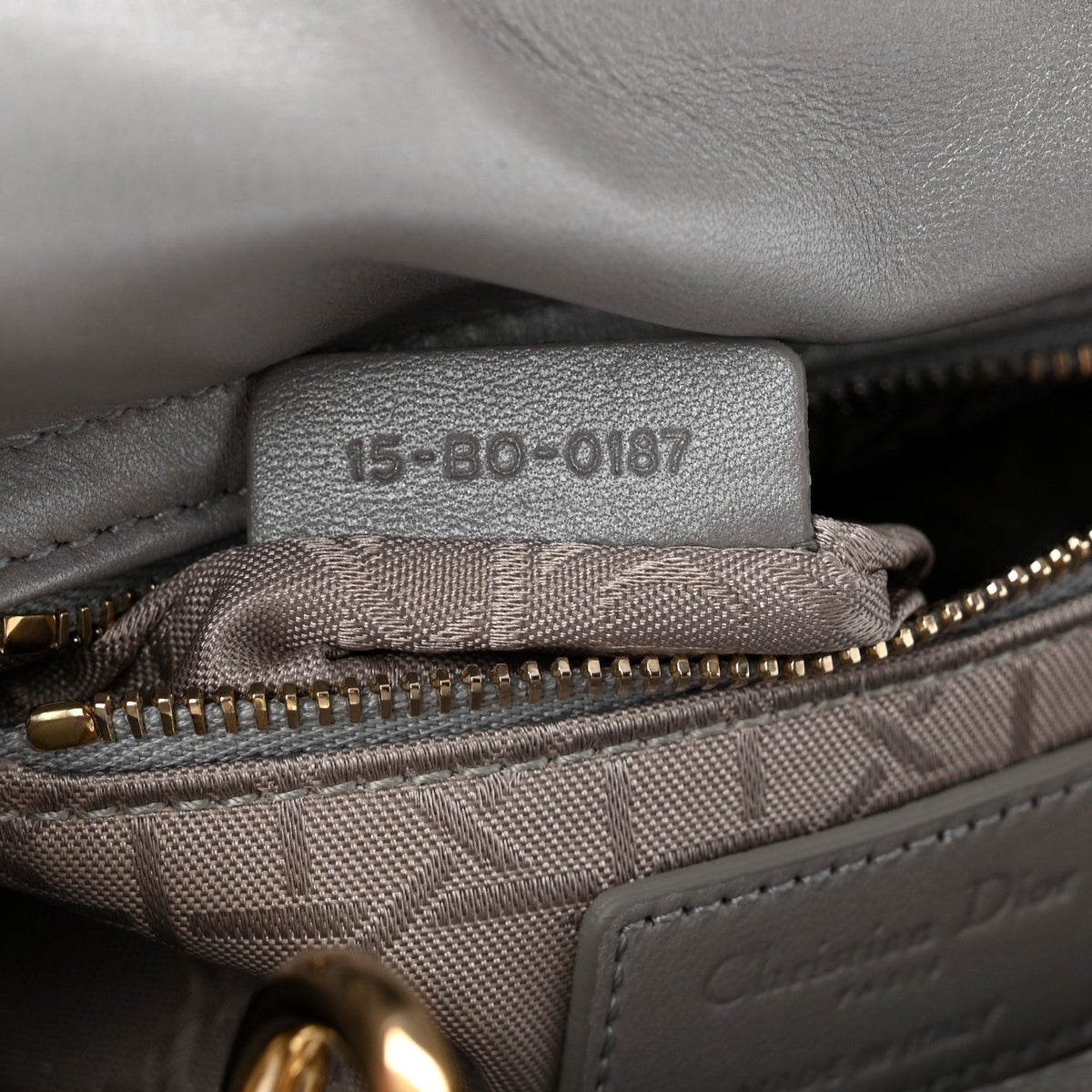 Lambskin Cannage Mini Lady Dior Gray Opaline Gray Opaline wholesalehk.shop