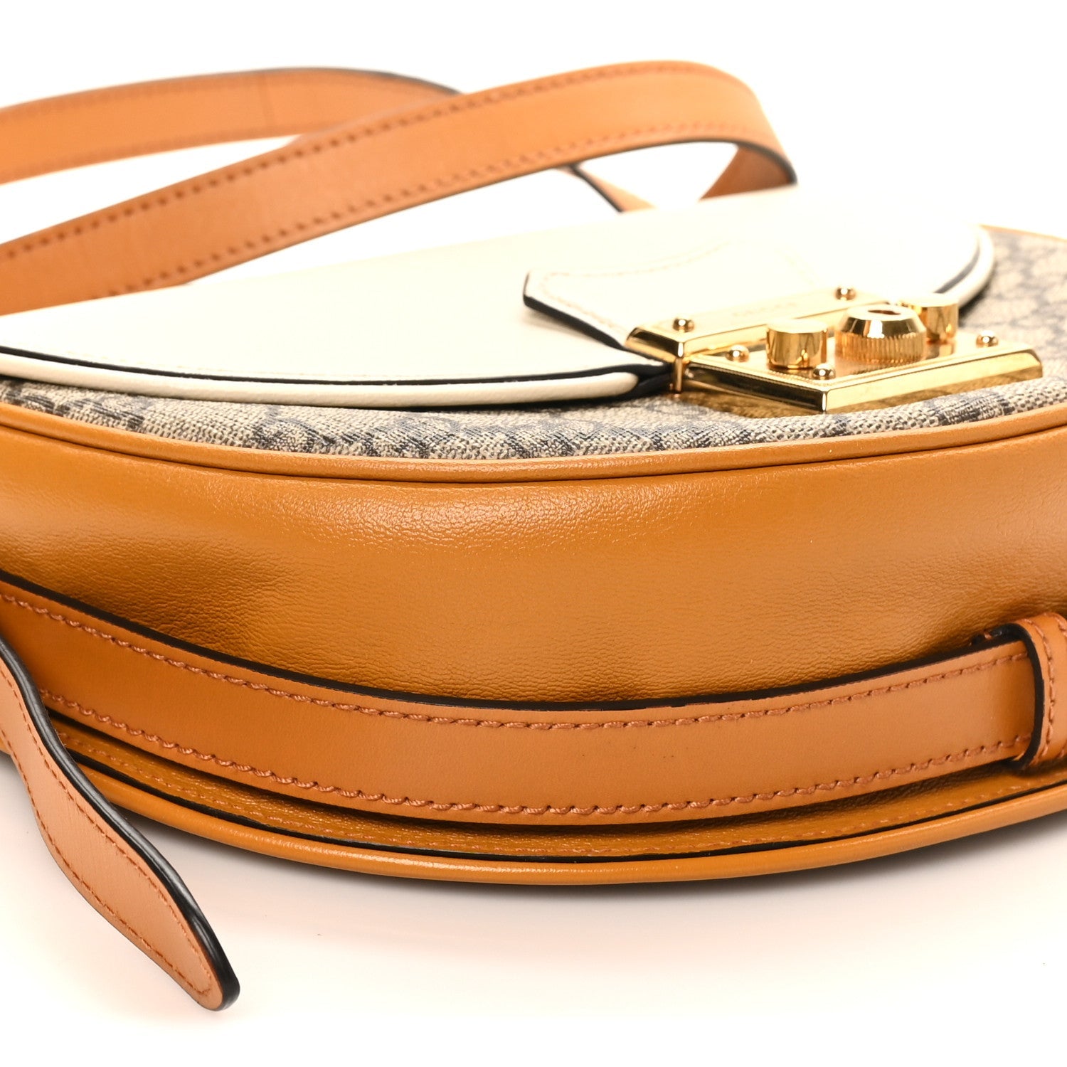 GG Supreme Monogram Calfskin Small Padlock Messenger Shoulder Bag Beige Mystic White Sun Oil £¨ Direct shipment via from wholesalehk.shop