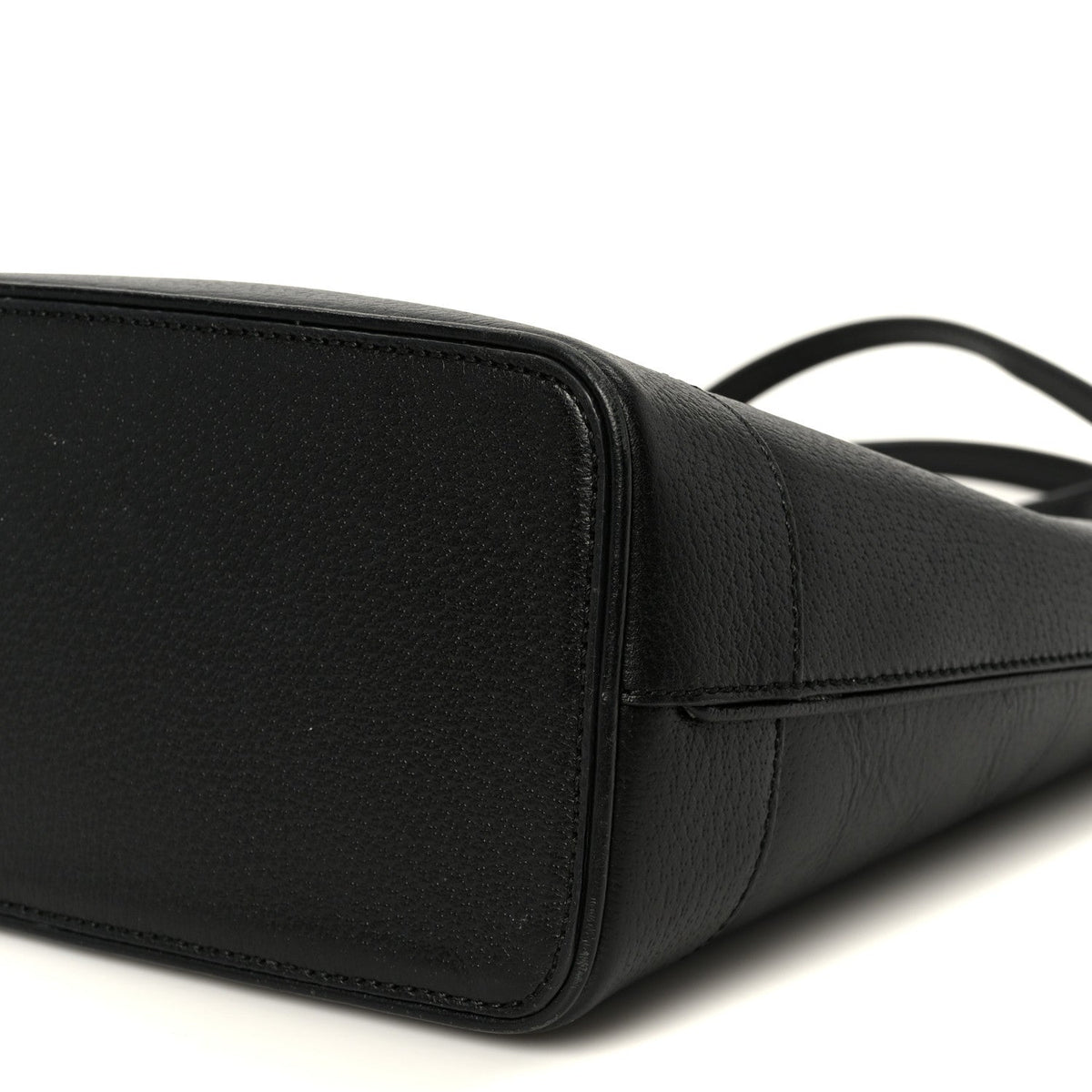 Textured Dollar Calfskin Small Ophidia Shoulder Tote Bag Black wholesalehk.shop