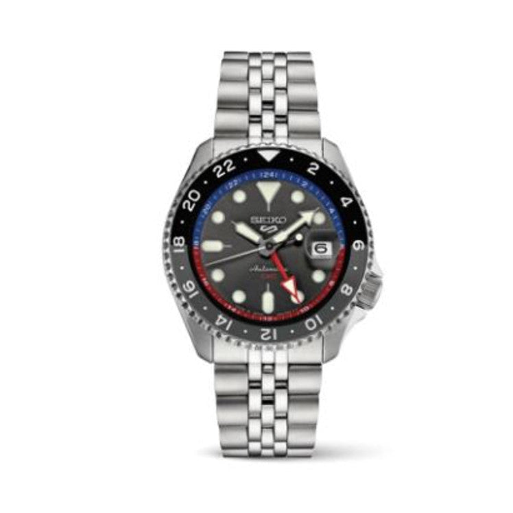 Seiko 5 Sports Special Edition Automatic Grey Dial Silver Steel Strap Watch For Men - SSK019K1 wholesalehk.shop