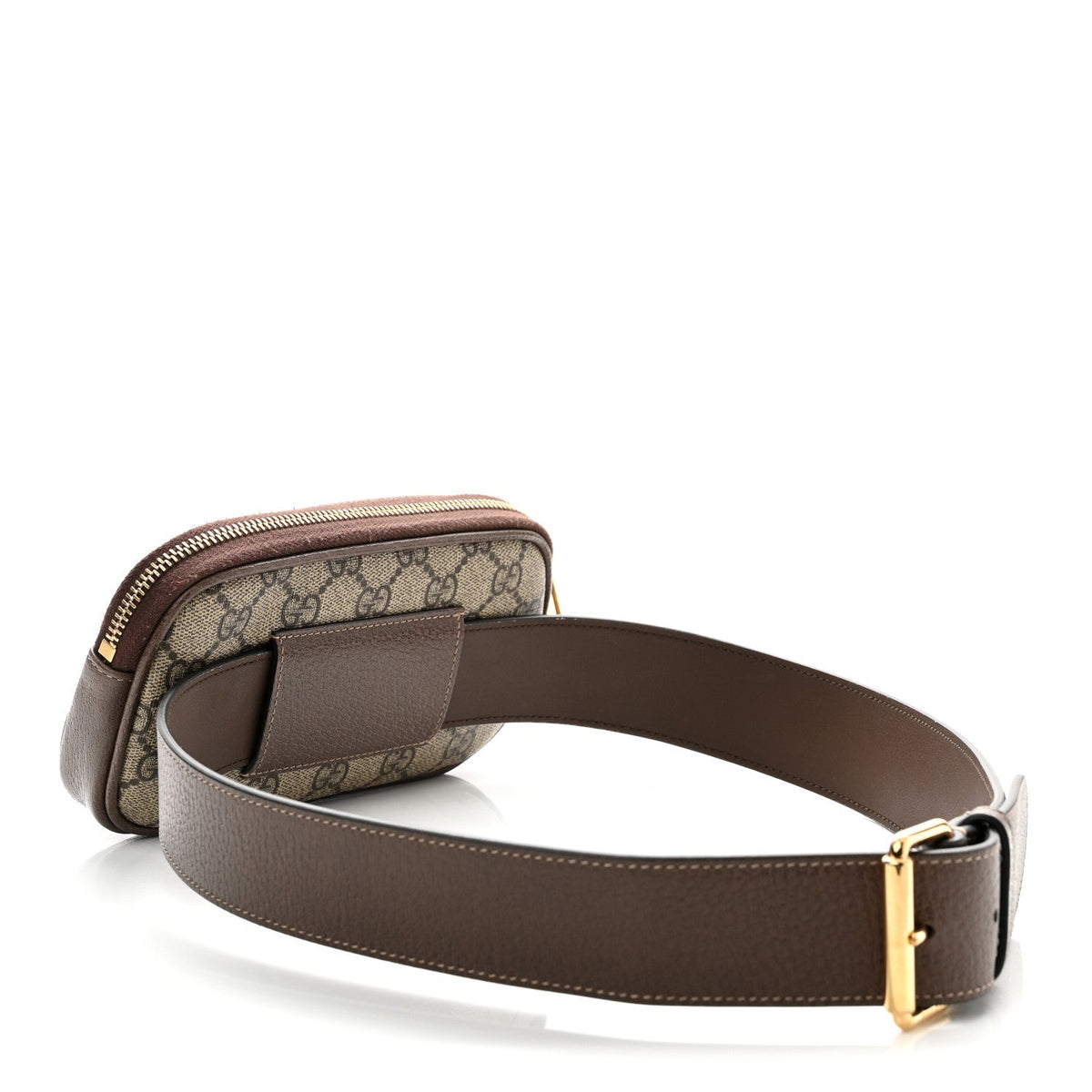 GG Supreme Monogram Ophidia Belted iPhone Case 85 34 Dark Brown wholesalehk.shop