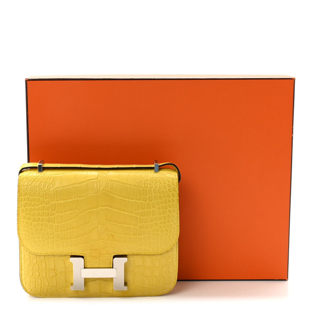 Matte Alligator Constance 18 Mimosa £¨ Direct shipment via from wholesalehk.shop