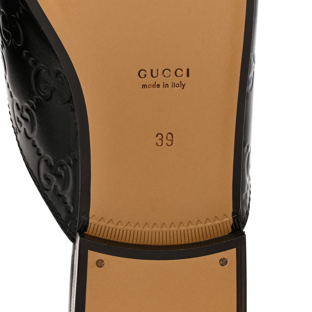 Glamour Calfskin Guccissima Womens Princetown Slippers 39 Black £¨ Direct shipment via from wholesalehk.shop
