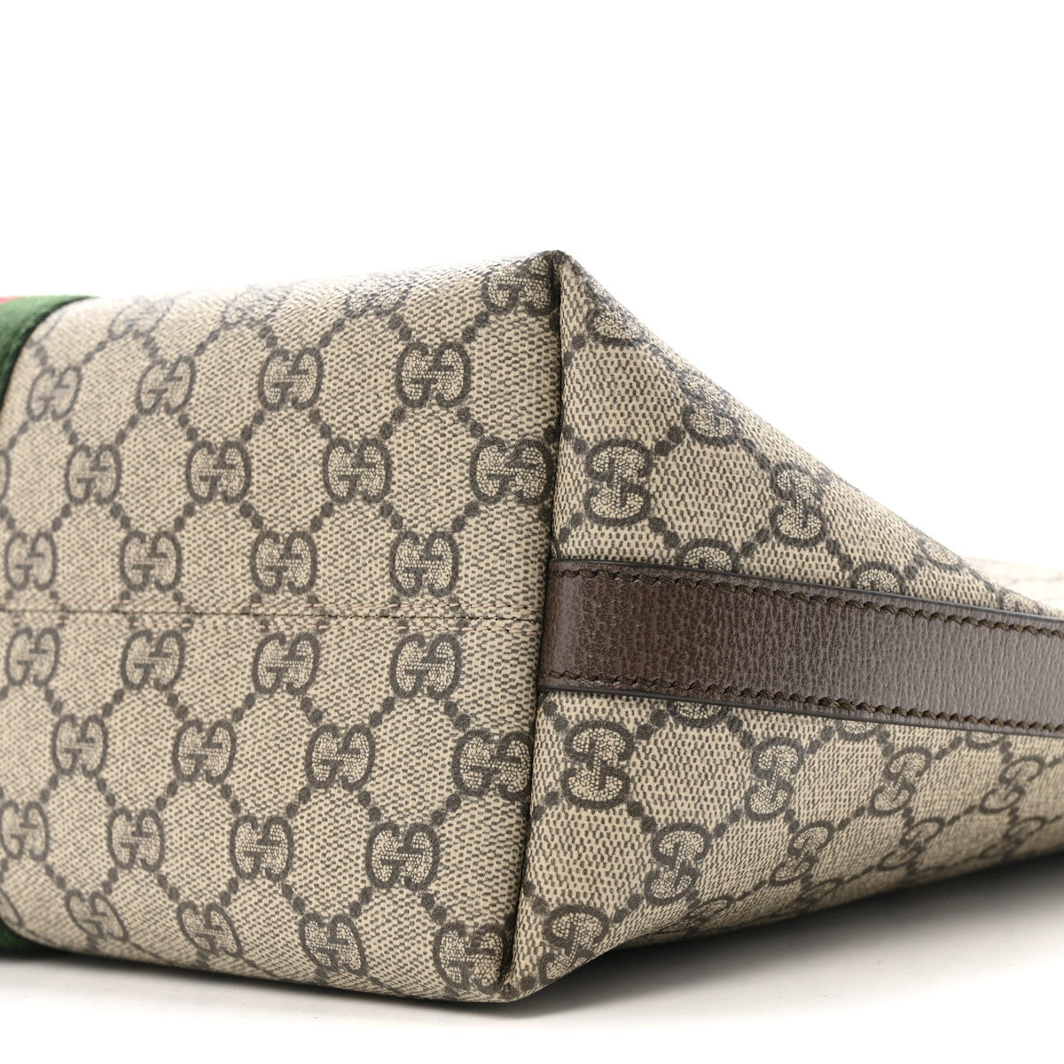 GG Supreme Monogram Medium Ophidia Tote Bag Brown wholesalehk.shop