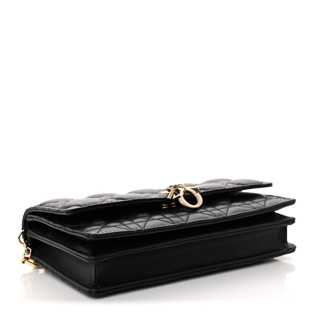 Lambskin Cannage Mini My Dior Bag Black wholesalehk.shop