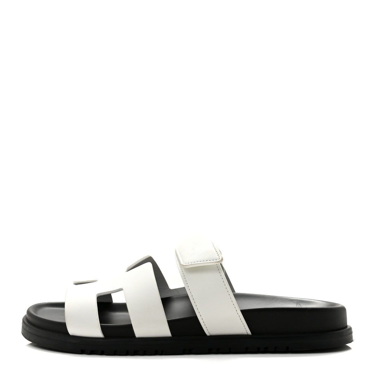 Calfskin Womens Chypre Sandals 38.5 White wholesalehk.shop