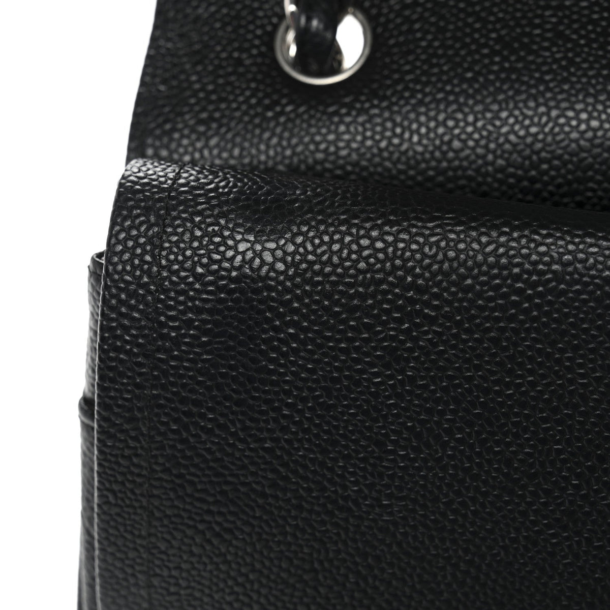 Caviar Quilted Jumbo Double Flap Black wholesalehk.shop