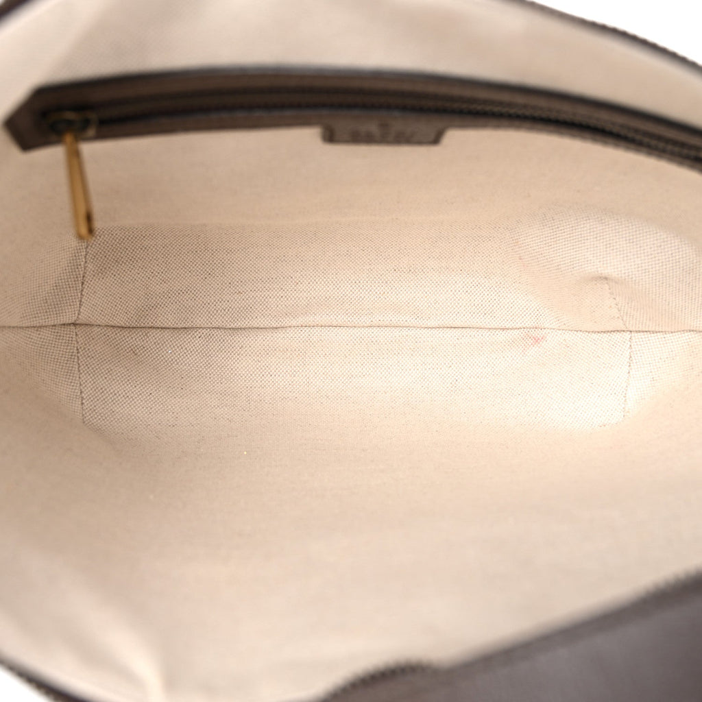 GG Supreme Monogram Web Small Ophidia Half Moon Hobo Brown wholesalehk.shop