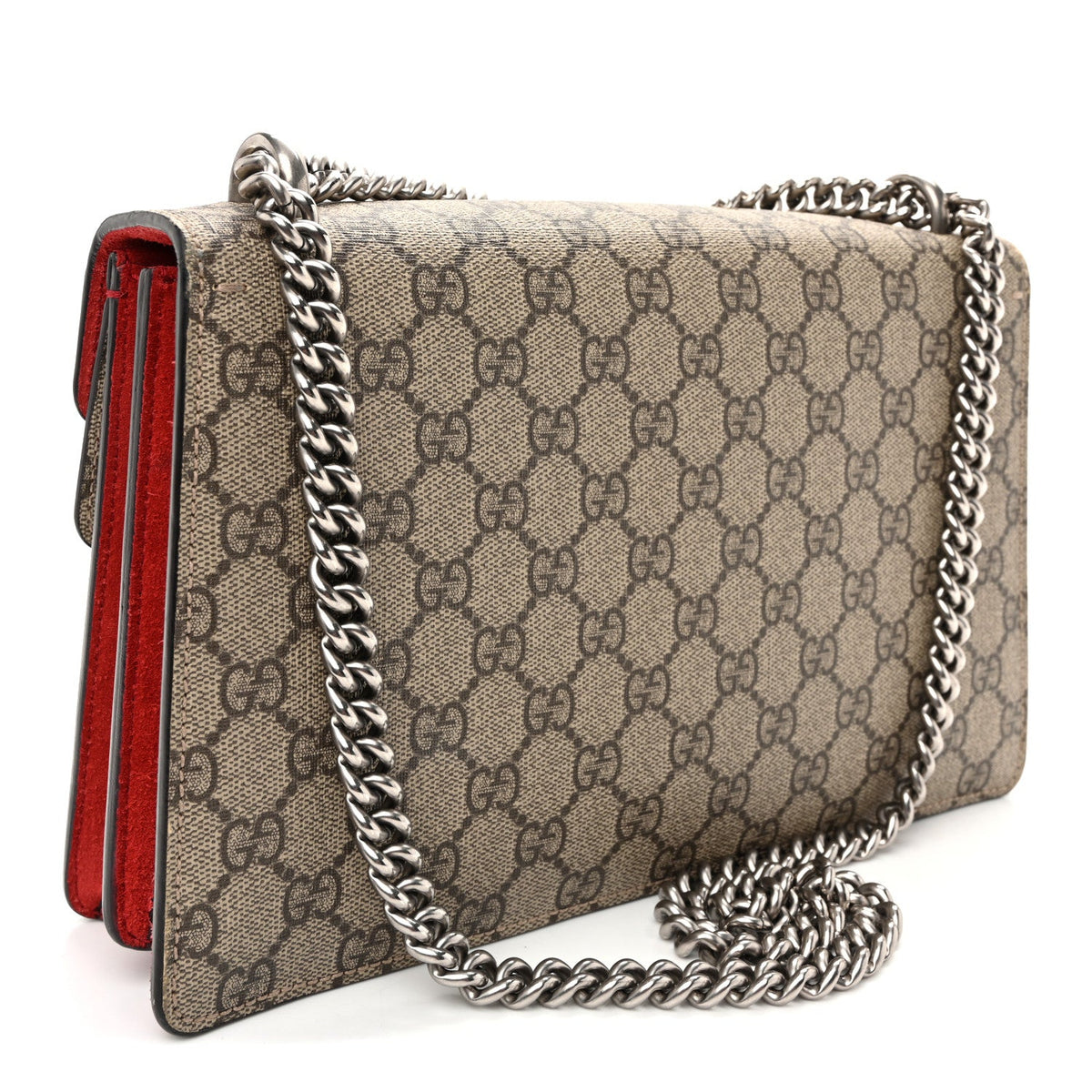 GG Supreme Monogram Small Dionysus Shoulder Bag Red wholesalehk.shop