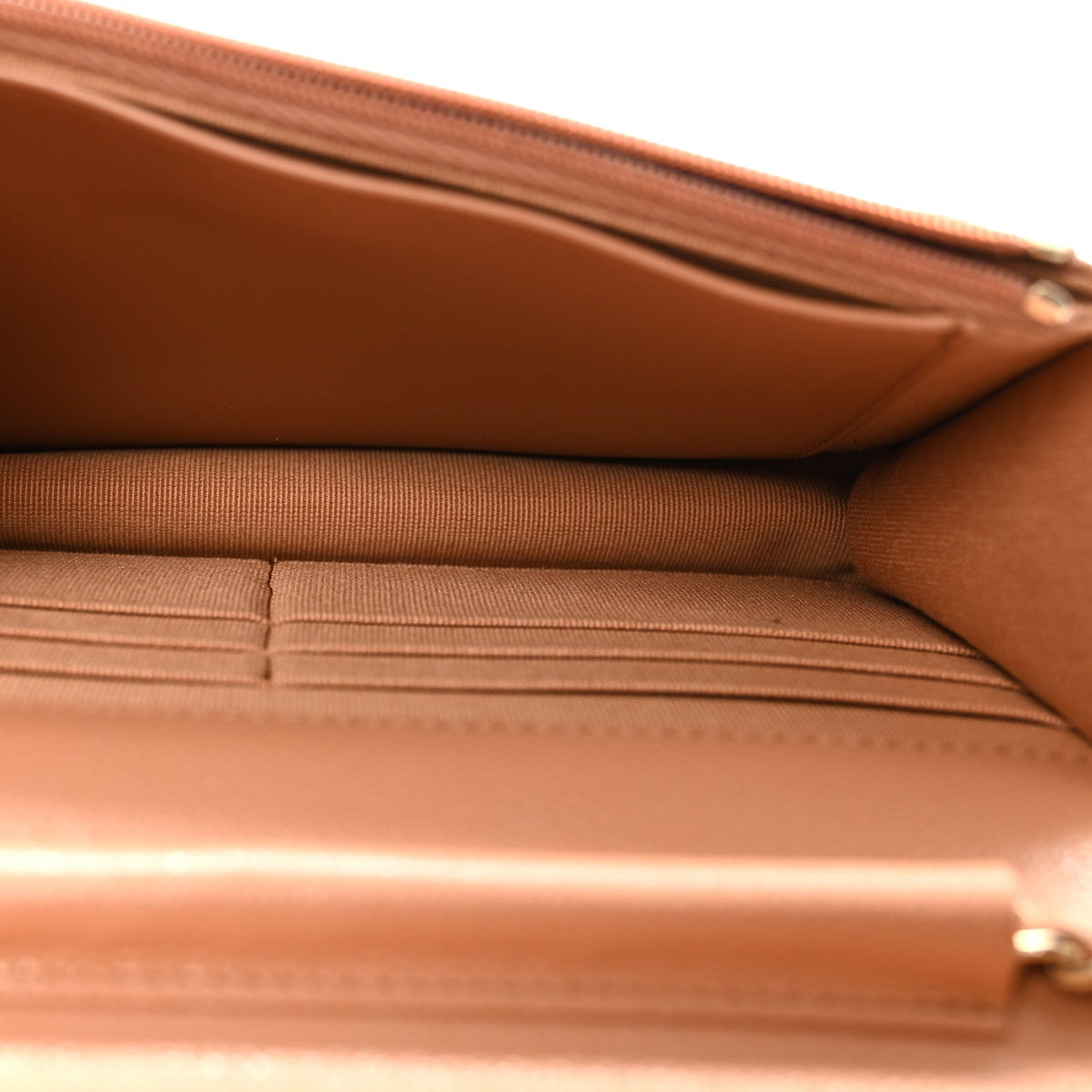 Caviar Quilted CC Turnlock Wallet On Chain WOC Brown wholesalehk.shop