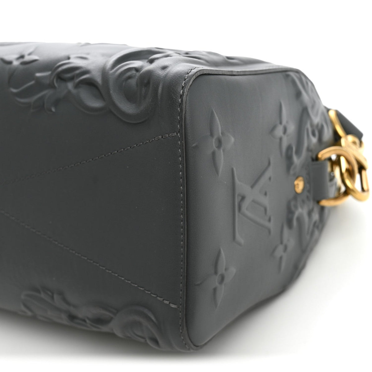 Calfskin Debossed Monogram Versailles City Keepall Dark Shadow Grey wholesalehk.shop