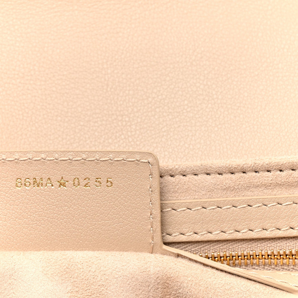 Lambskin Cannage Small Jolie Top Handle Bag Powder Beige Latte wholesalehk.shop