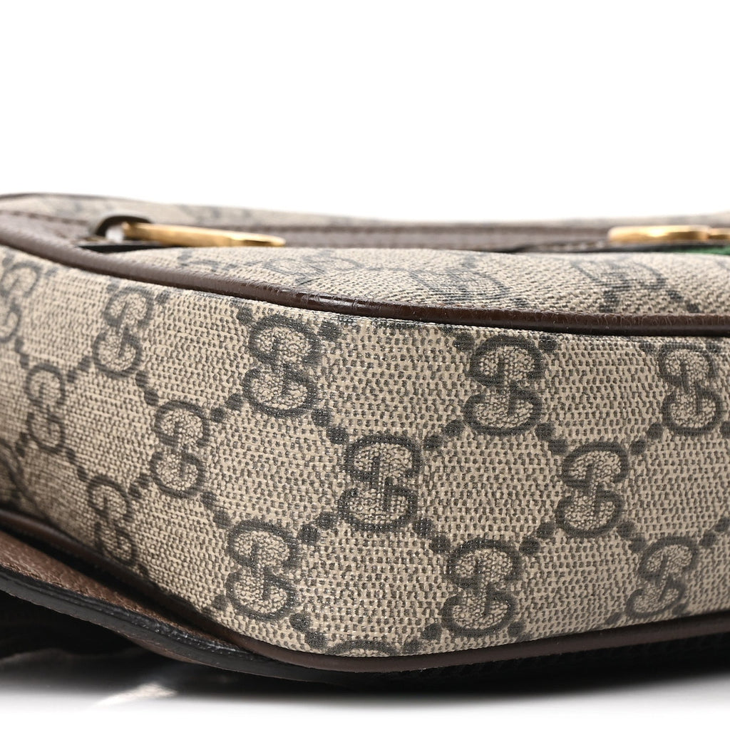 Soft GG Supreme Monogram Medium Ophidia Belt Bag Dark Brown wholesalehk.shop