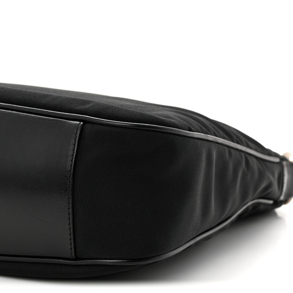 Nylon Bamboo Hobo Black wholesalehk.shop