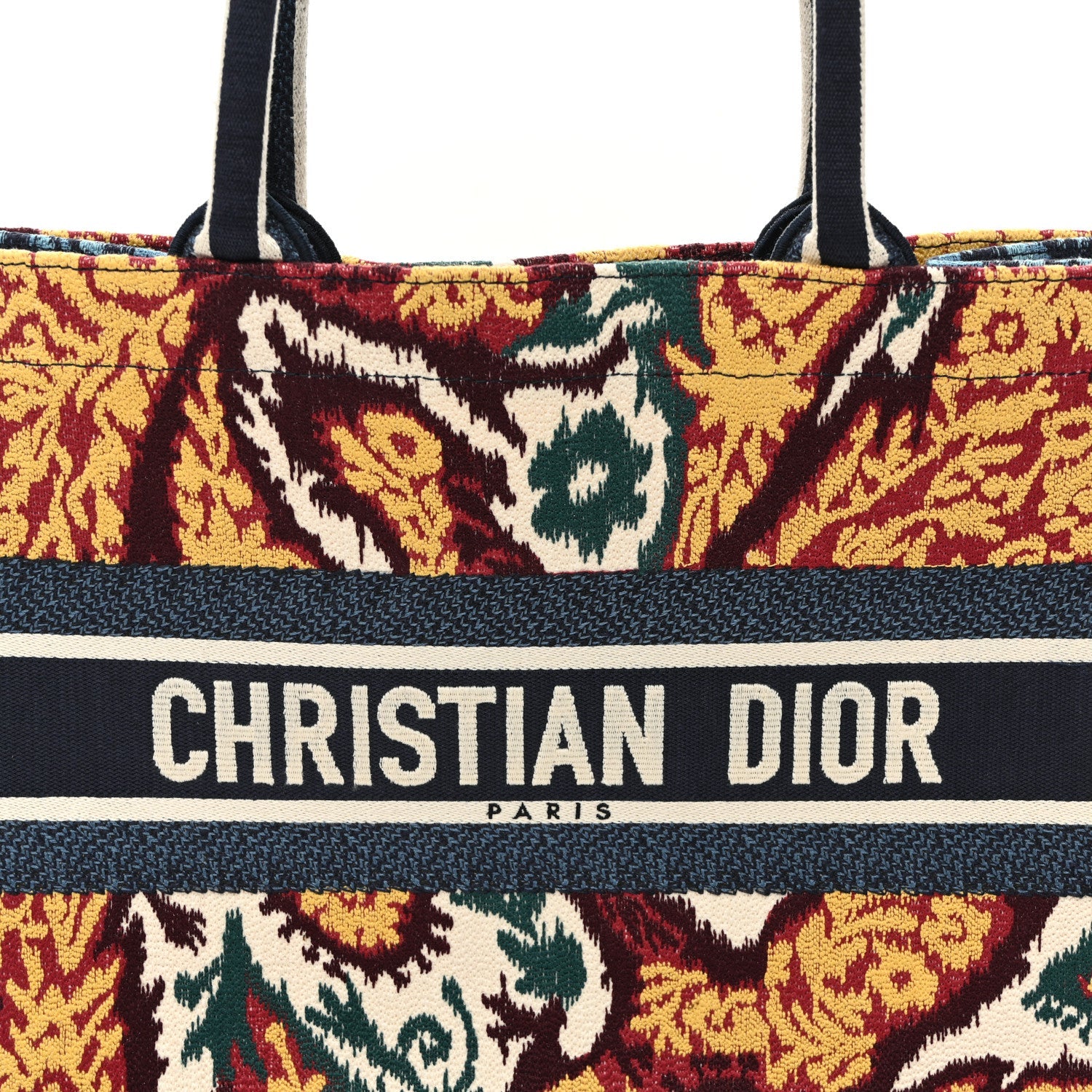 Canvas Embroidered Paisley Medium Book Tote Blue Multicolor £¨ Direct shipment via from wholesalehk.shop