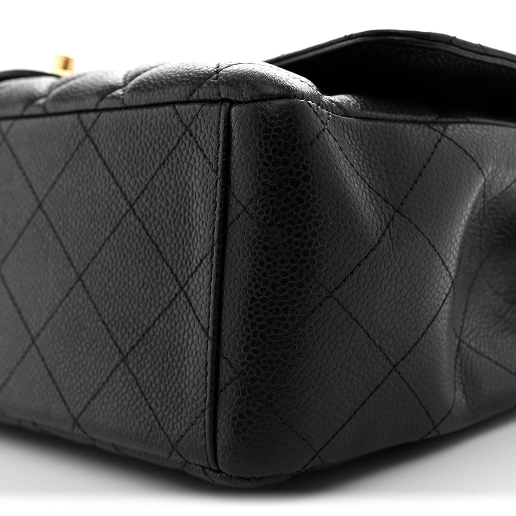 Caviar Quilted Maxi Double Flap Black wholesalehk.shop