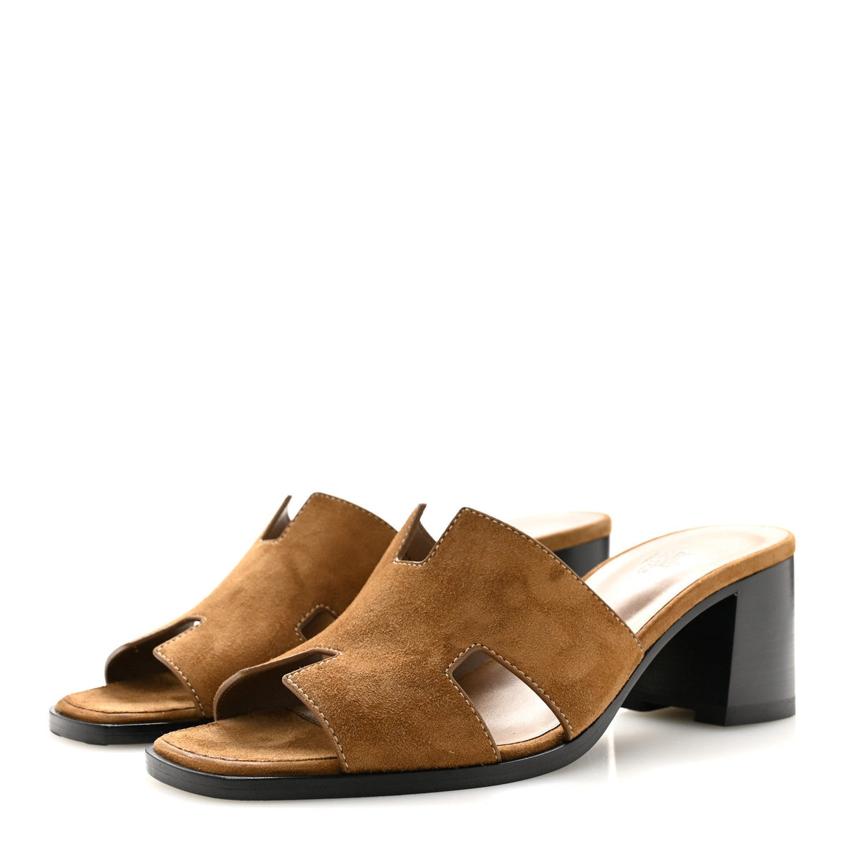 Suede Goatskin Helia 60 Sandals 41 Brun Fume wholesalehk.shop