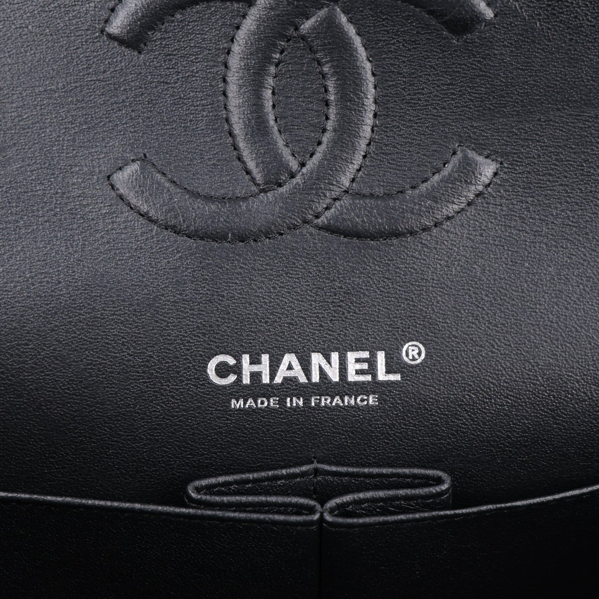 Shiny Crumpled Calfskin Quilted Medium Double Flap So Black wholesalehk.shop