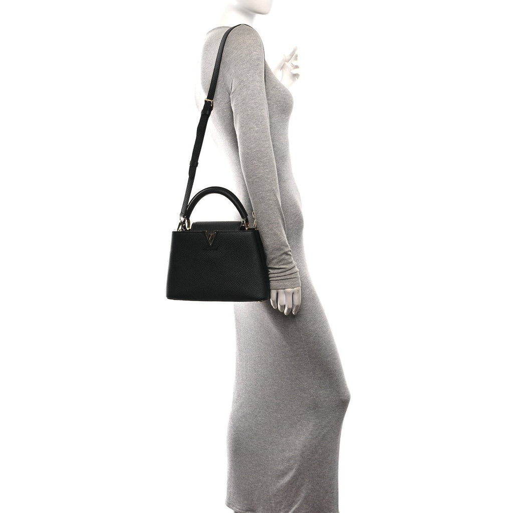 Taurillon Capucines BB Black £¨ Direct shipment via from wholesalehk.shop