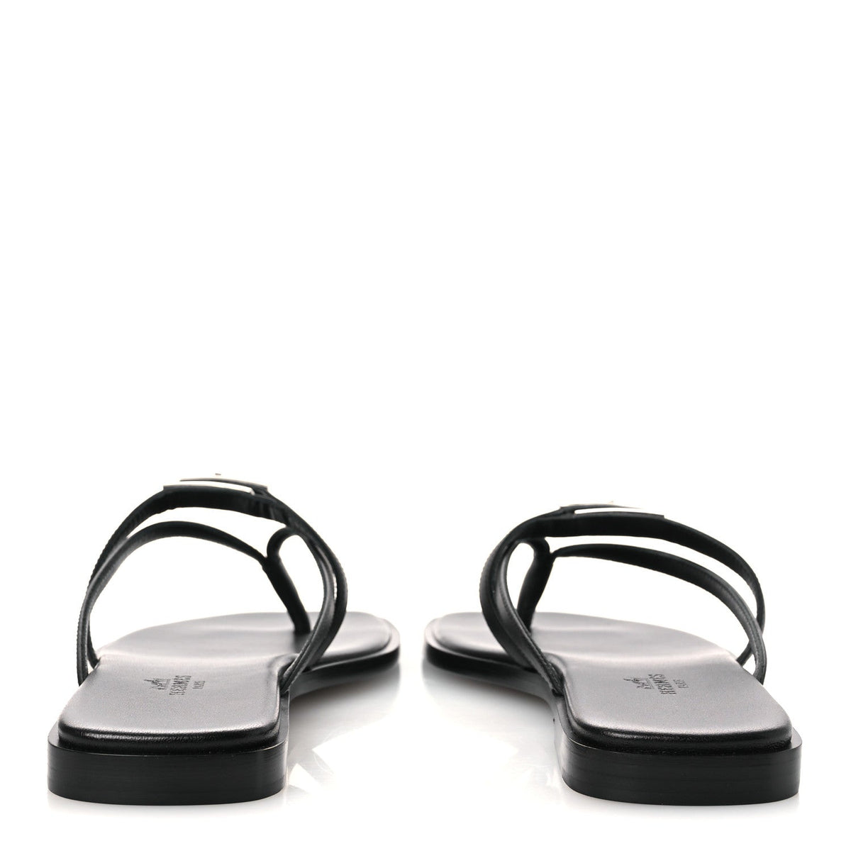 Calfskin Miss Sandals 37.5 Black wholesalehk.shop