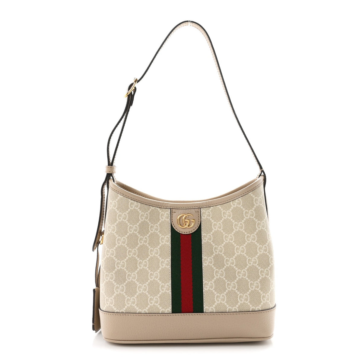 GG Supreme Monogram Web Small Ophidia Shoulder Bag Beige White Oatmeal wholesalehk.shop