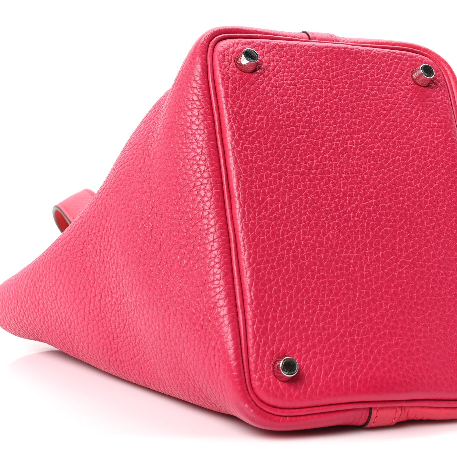 Taurillon Clemence Tri-Color Picotin Lock 18 PM Rose Extreme Rose Mexico Rouge De Coeur £¨ Direct shipment via from wholesalehk.shop