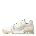 Calfskin Mens LV Trainer Sneakers 10 White £¨ Direct shipment via from wholesalehk.shop