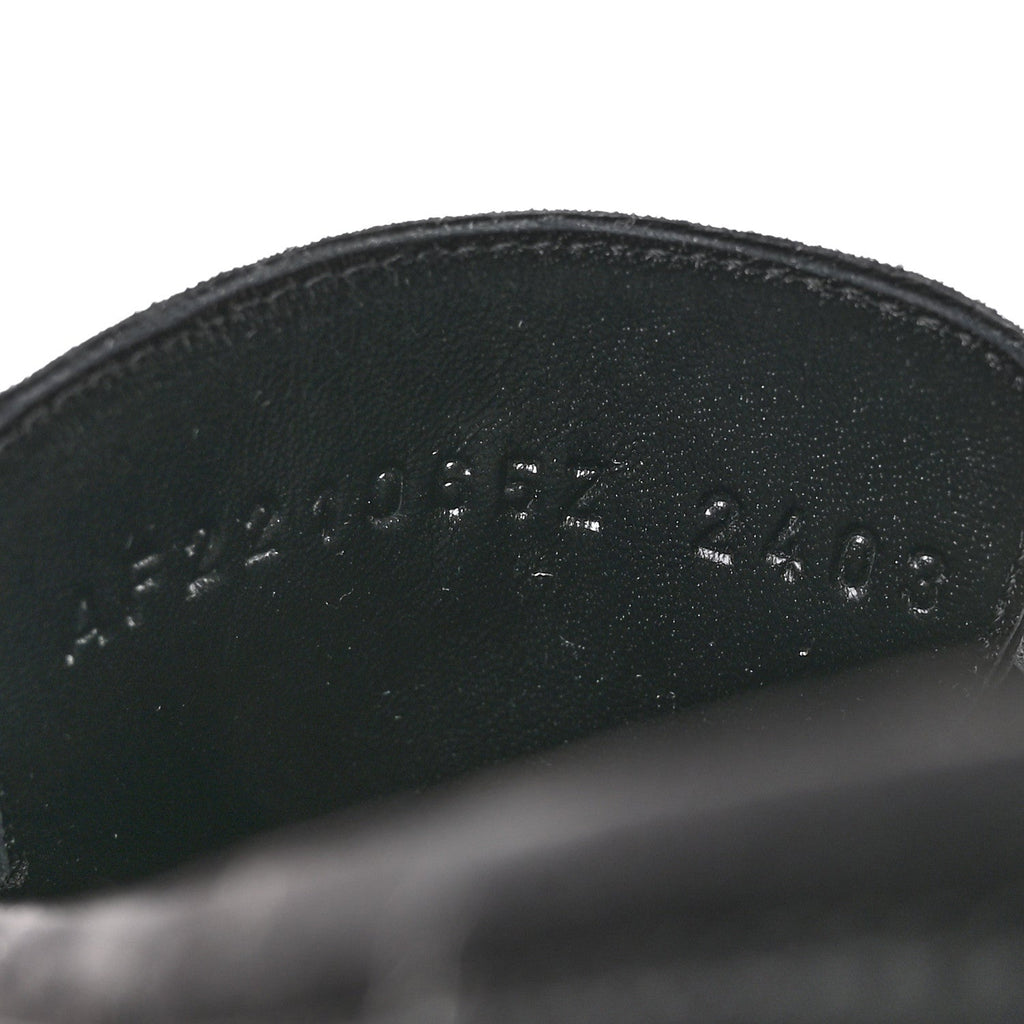 Suede Goatskin Paris Loafers 36 Black wholesalehk.shop
