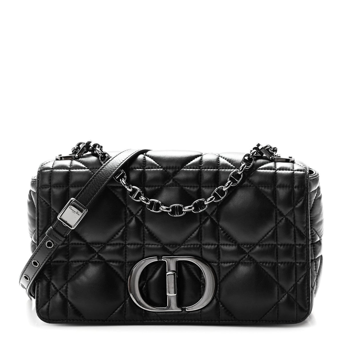 Calfskin Macrocannage Large Caro Bag Black wholesalehk.shop