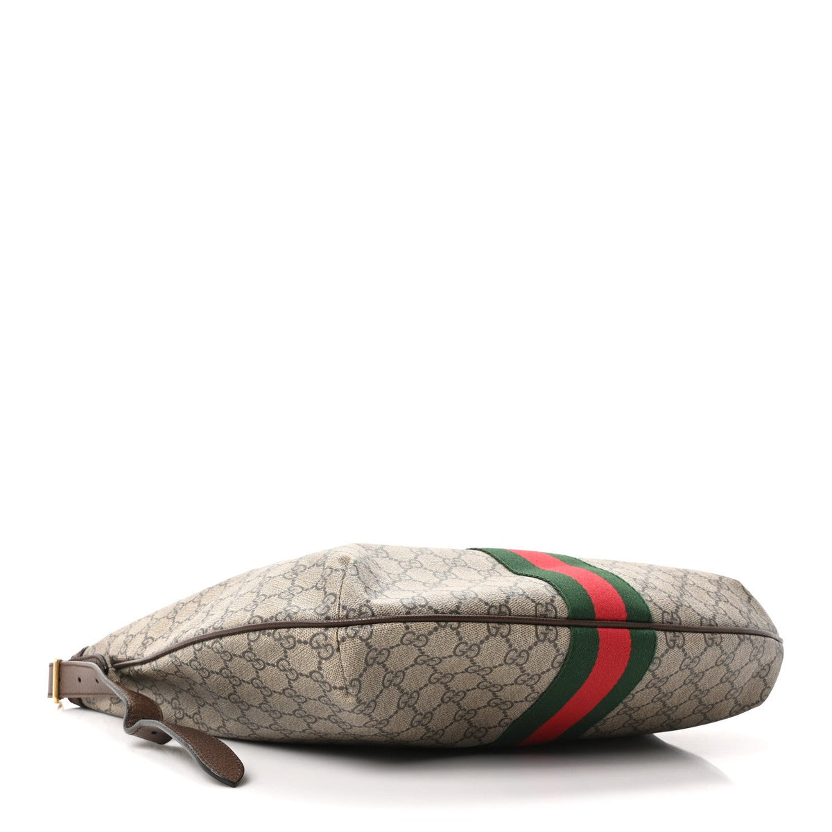 GG Supreme Monogram Web Ophidia Half Moon Hobo Brown wholesalehk.shop