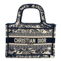 Canvas Embroidered Mini Toile De Jouy Book Tote Blue £¨ Direct shipment via from wholesalehk.shop