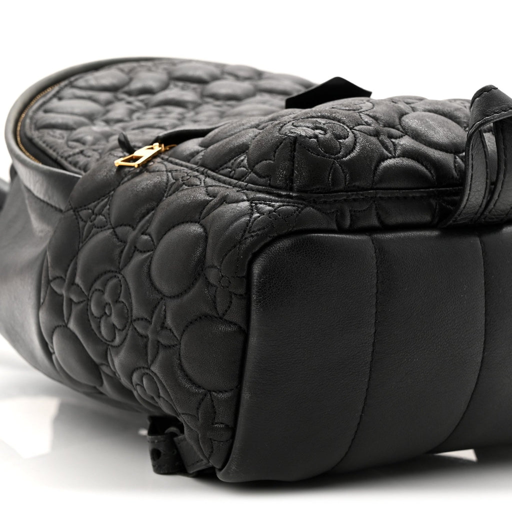 Lambskin Flower Quilted Palm Springs Backpack PM Black £¨ Direct shipment via from wholesalehk.shop