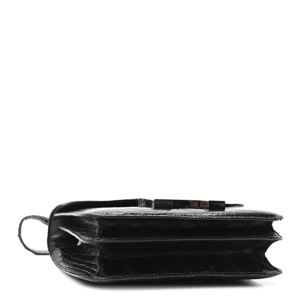 Shiny Alligator Constance 18 Black £¨ Direct shipment via from wholesalehk.shop
