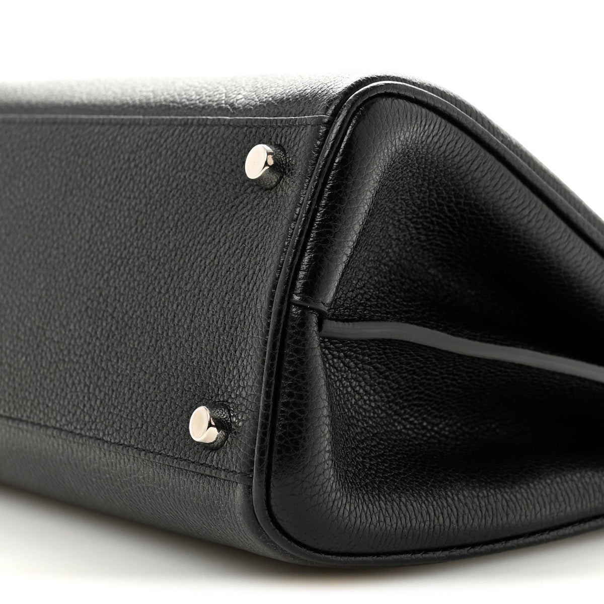 Grainy Calfskin Small Zumi Top Handle Bag Black wholesalehk.shop