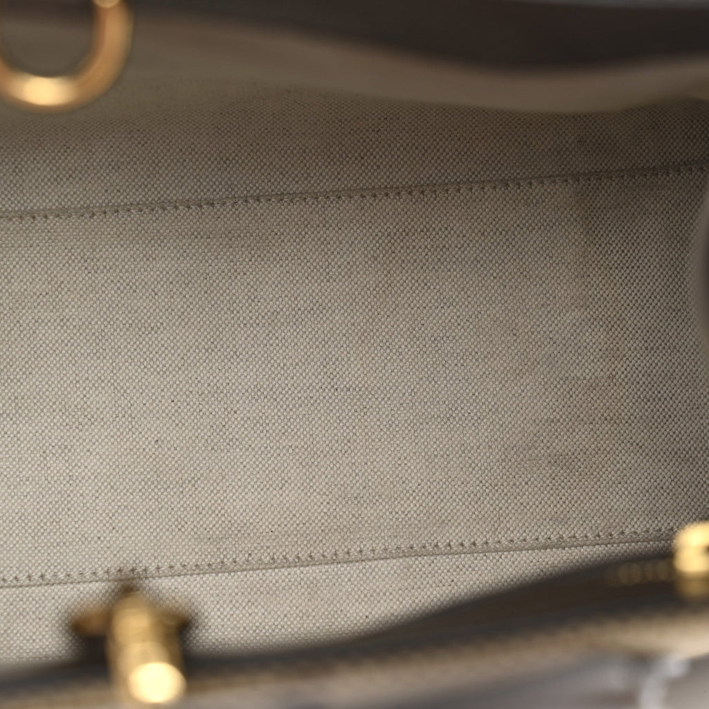 Monogram Jumbo GG Textured Dollar Calfskin Web Small Tote Bag Camel Ebony New Acero wholesalehk.shop