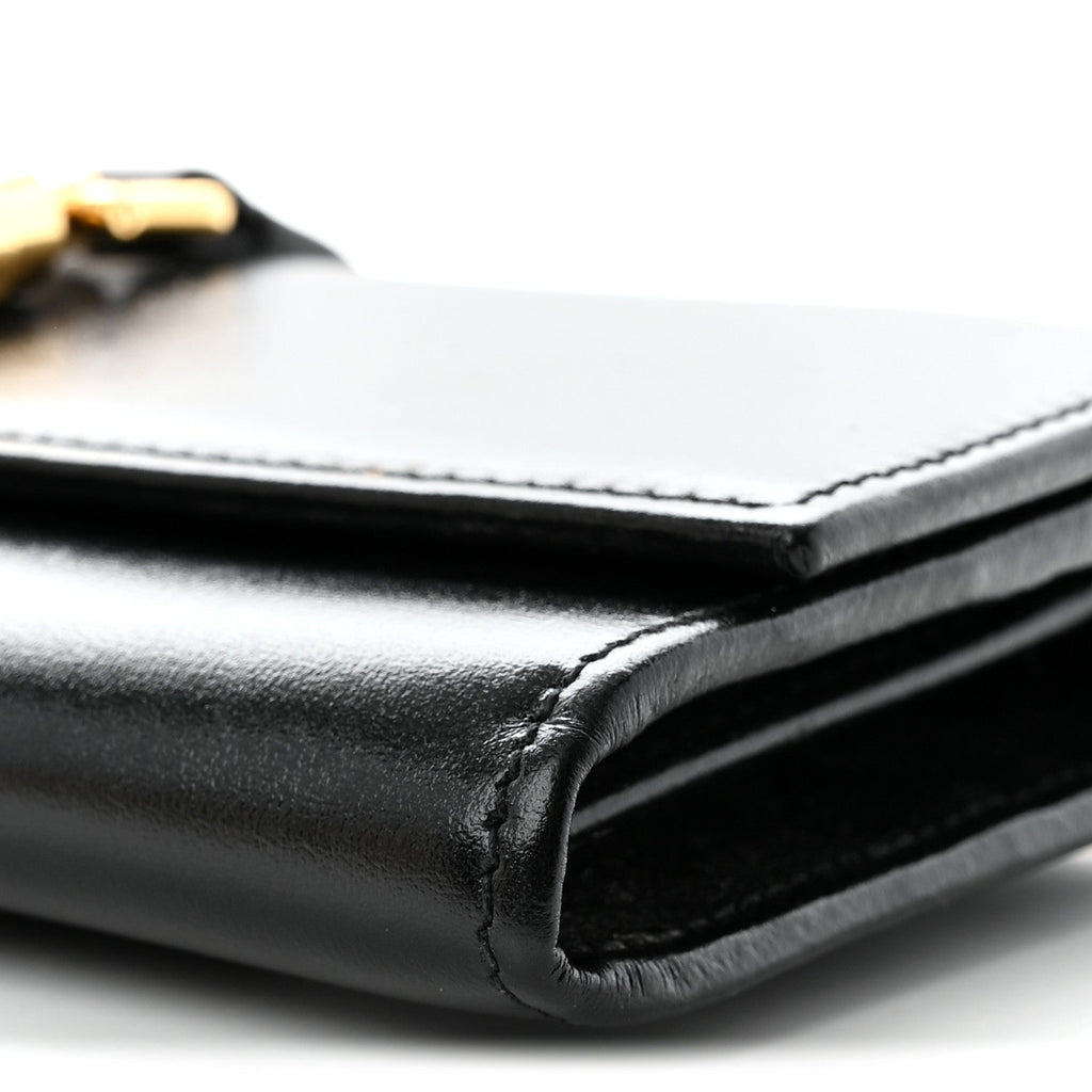 Calfskin Jackie 1961 Chain Wallet Black Black £¨ Direct shipment via from wholesalehk.shop