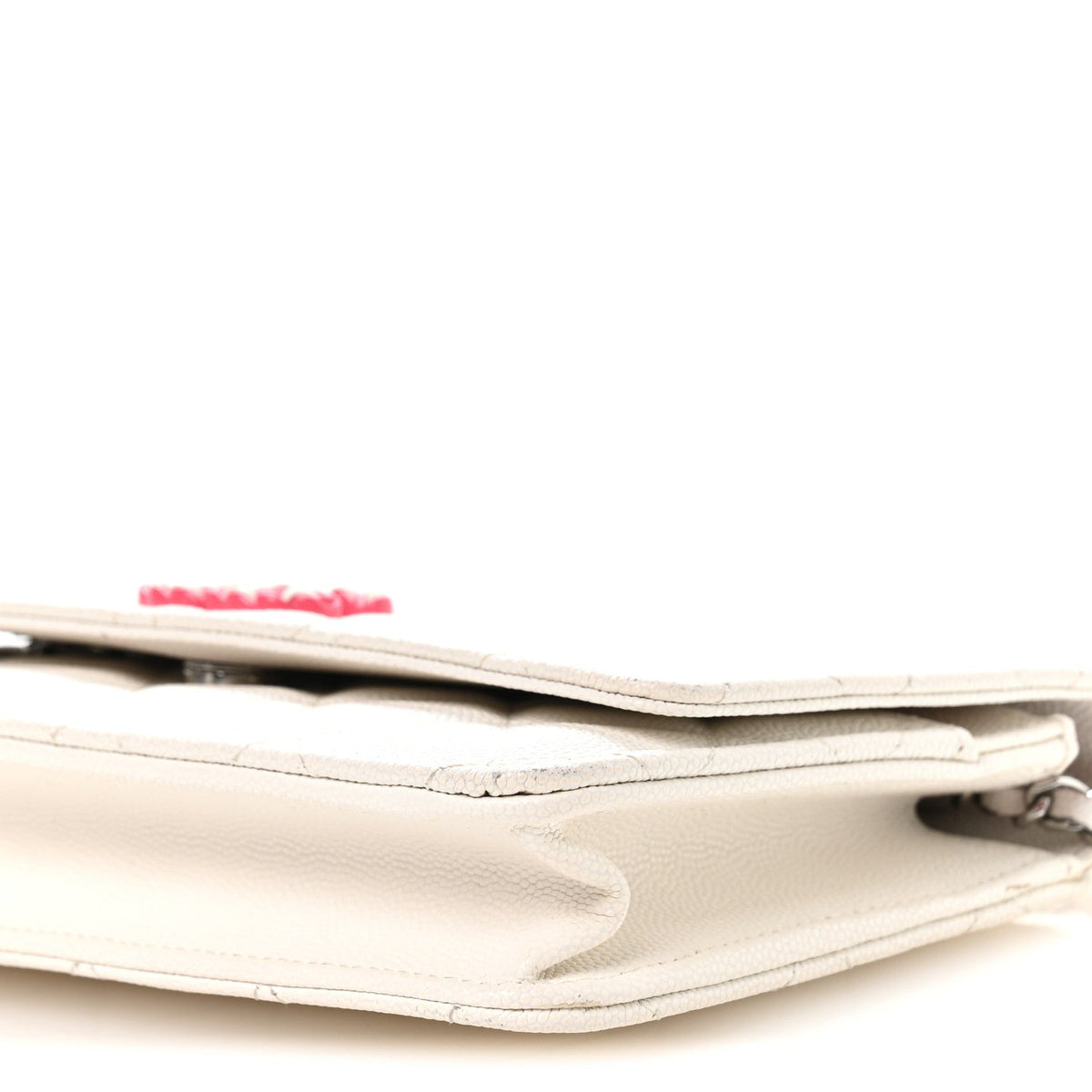 Caviar Quilted Chanel 19 Wallet on Chain WOC White Pink wholesalehk.shop
