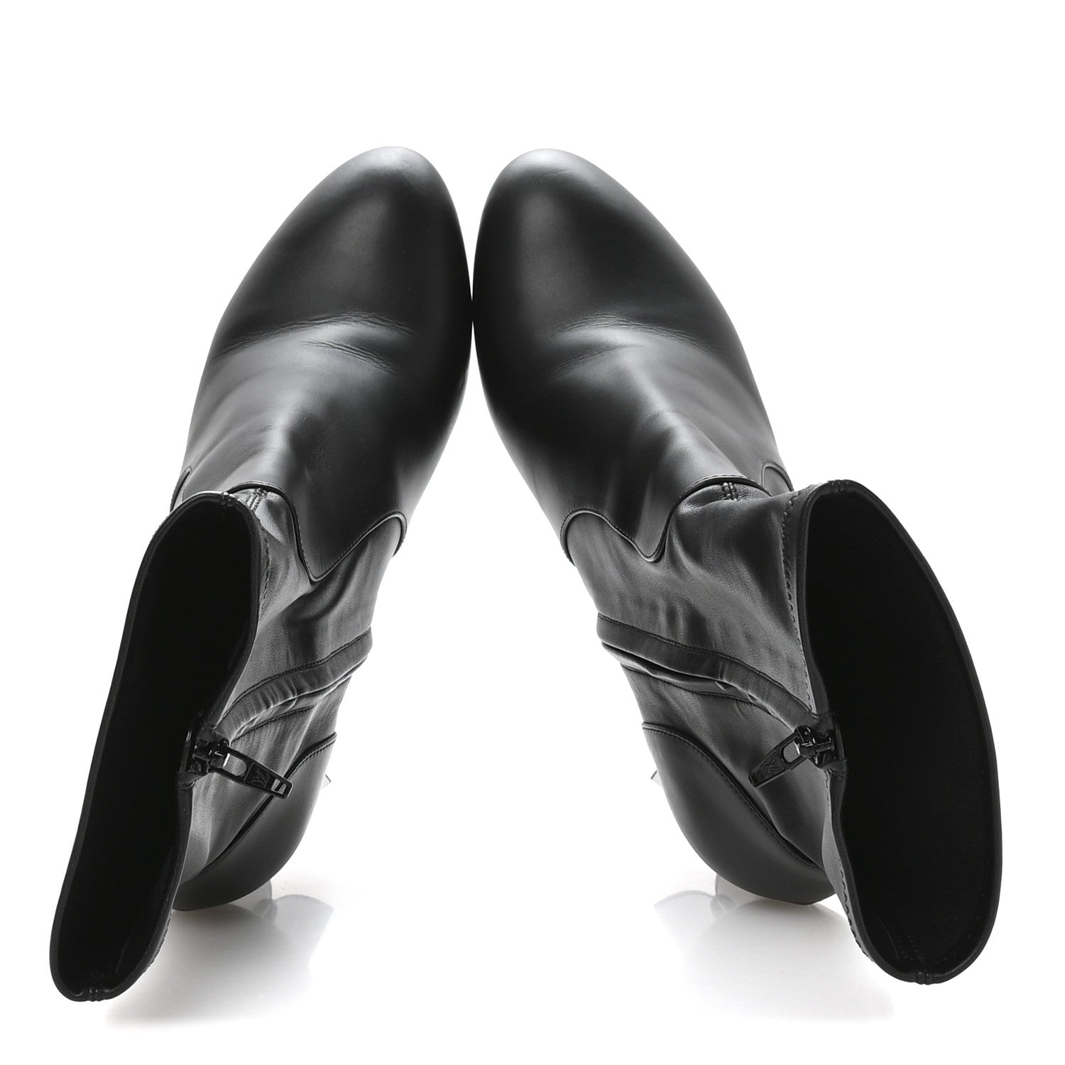 Calfskin Uniformes Silhouette Ankle Boots 39 Black £¨ Direct shipment via from wholesalehk.shop
