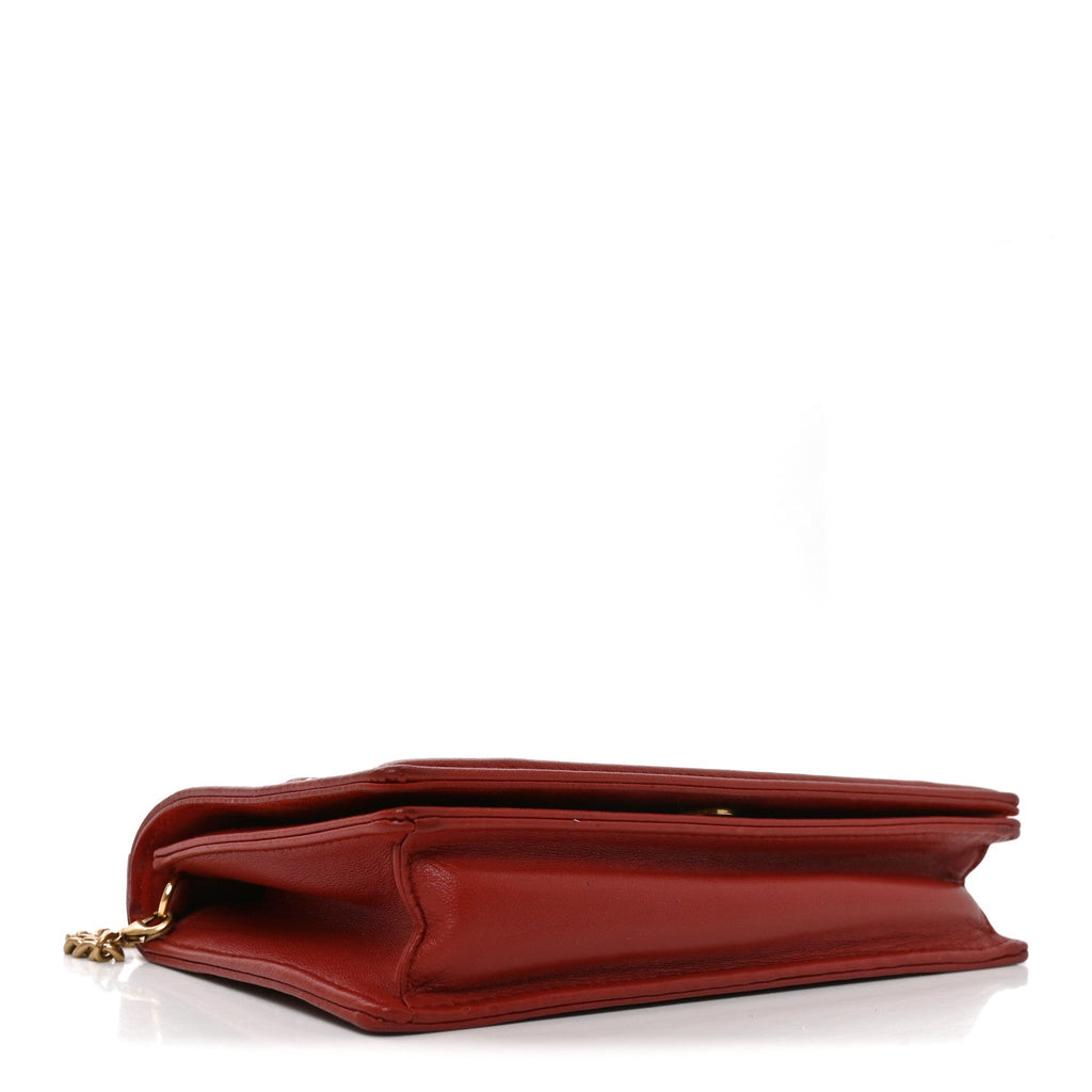 Calfskin Studded Diorama Flap Bag Red ¡§ Direct shipment via from wholesalehk.shop