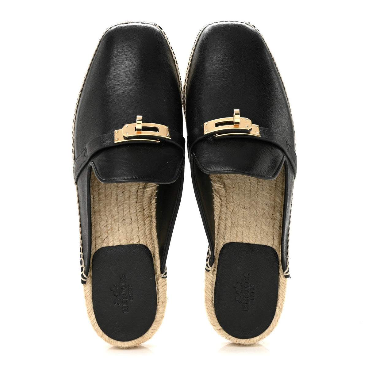 Goatskin Feria Espadrille 39 Black wholesalehk.shop