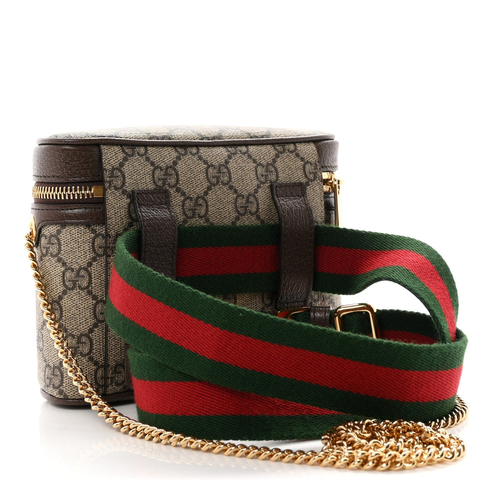 GG Supreme Monogram Textured Dollar Calfskin Web Ophidia Belt Bag 75 30 Beige Ebony New Acero wholesalehk.shop