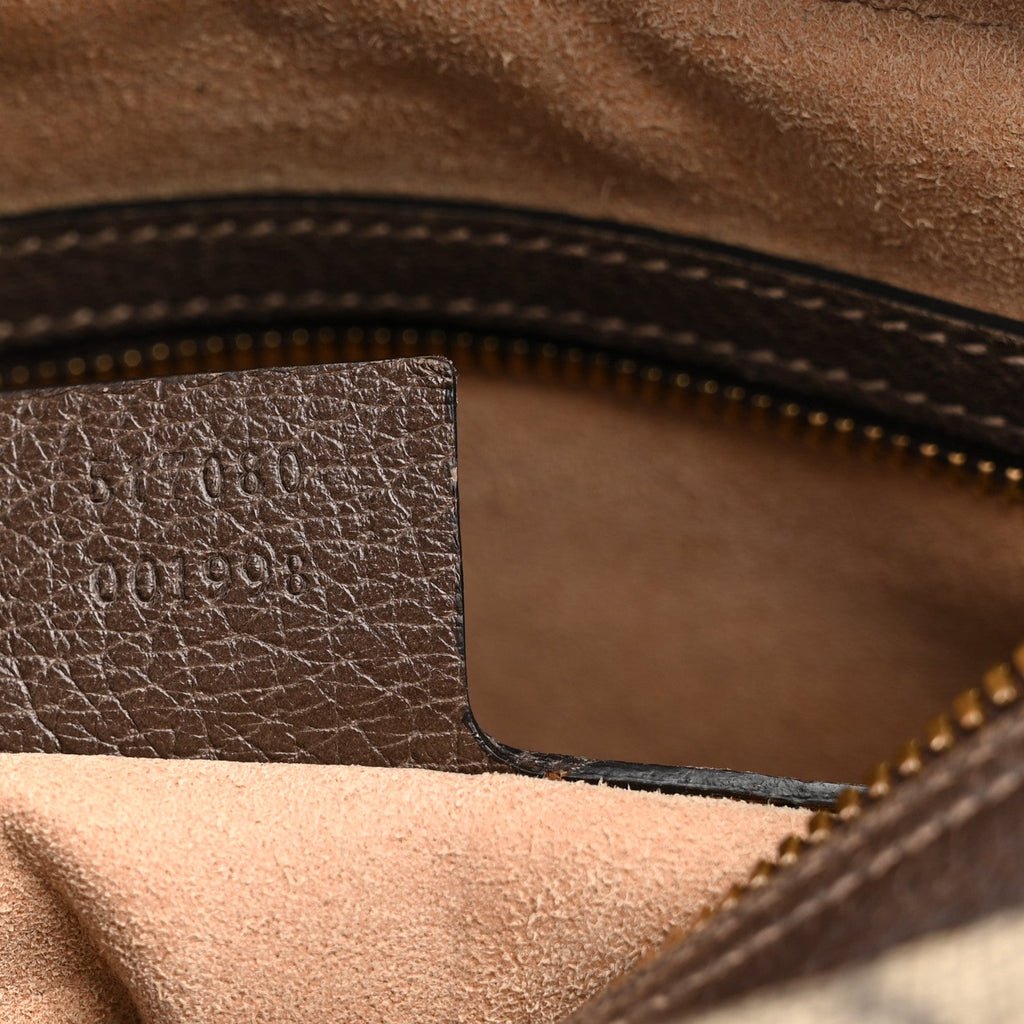 GG Supreme Monogram Web Small Ophidia Shoulder Bag Brown wholesalehk.shop