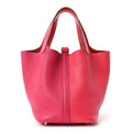 Taurillon Clemence Tri-Color Picotin Lock 18 PM Rose Extreme Rose Mexico Rouge De Coeur £¨ Direct shipment via from wholesalehk.shop