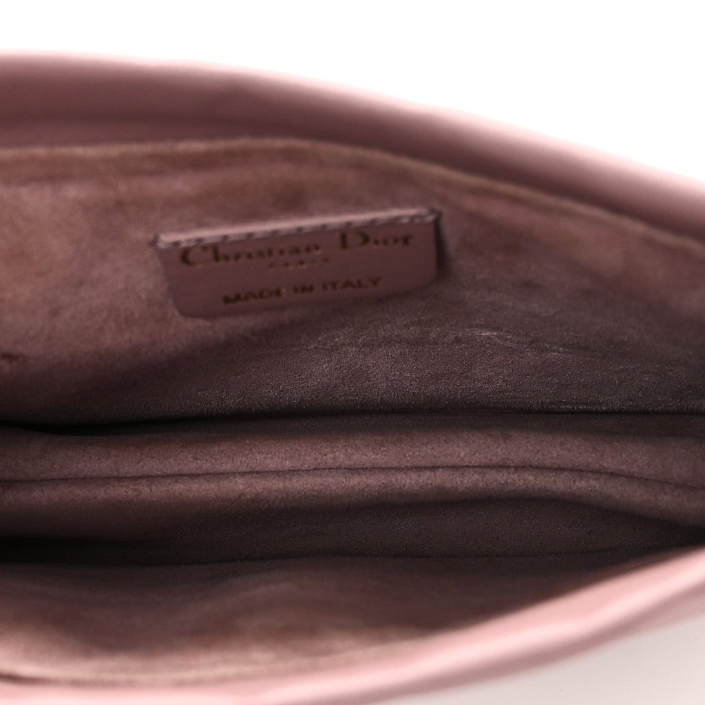 Lambskin Cannage Milly Mini Drawstring Bag Pink Peony wholesalehk.shop
