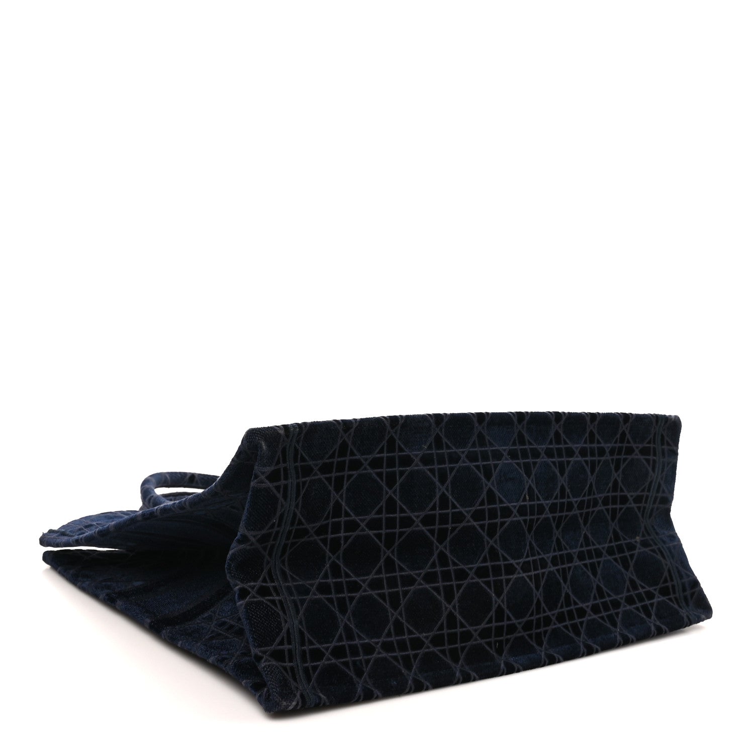 Velvet Cannage Large Book Tote Navy Blue £¨ Direct shipment via from wholesalehk.shop